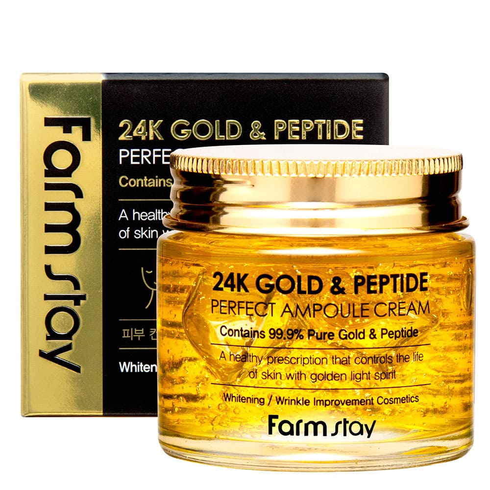 Фото - Крем і лосьйон Stay Farm  24K Gold & Peptide Perfect Ampoule Cream 80ml FAR130 